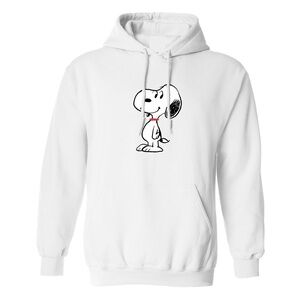 Men's Snoopy Pullover Hoodie White